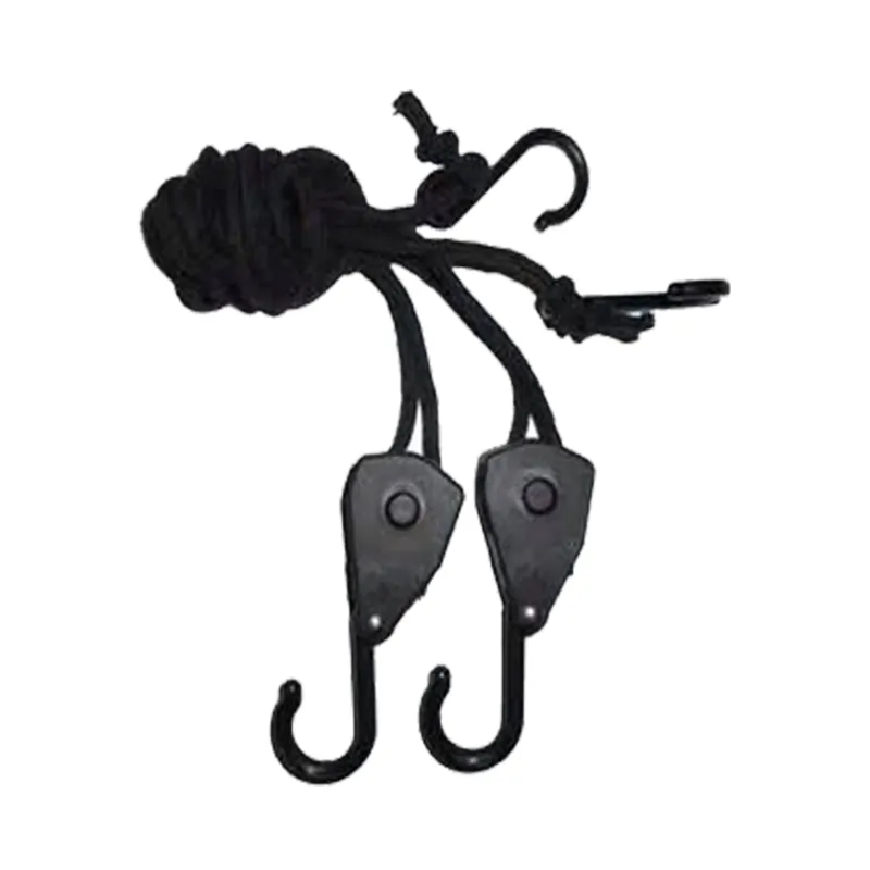 Colgador de cuerda de gancho de plástico ajustable de 5 kg y 1/8 de pulgada