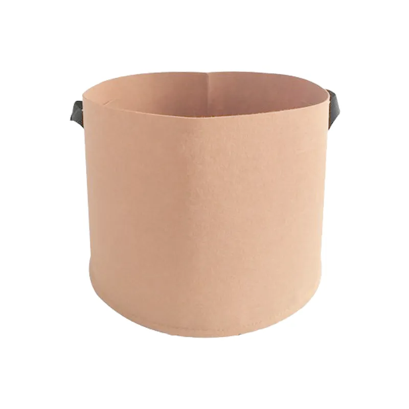 pots en tissu non tissé épaissi résistants sacs de culture tan