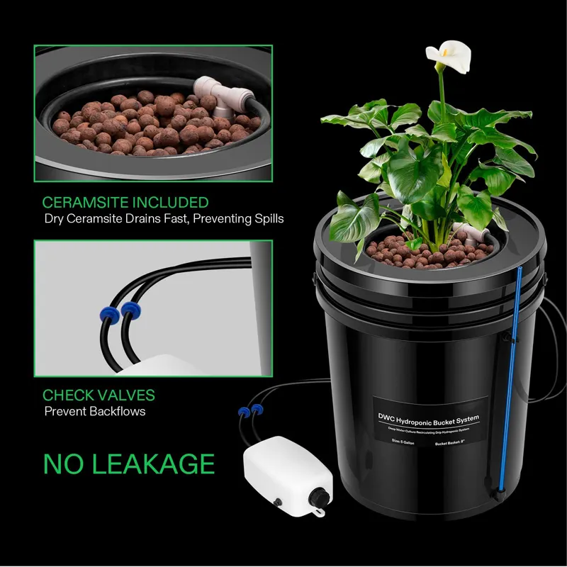 1 Bucket DWC Hydroponic Growing System