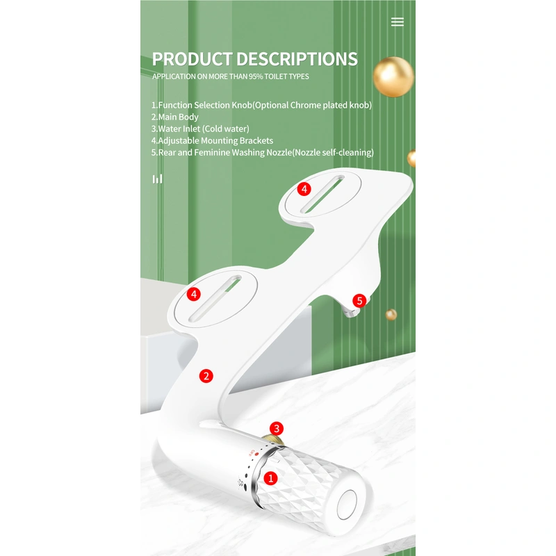 Chrome Plated Toilet Bidet Sprayer 