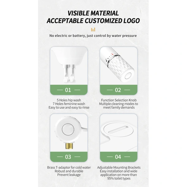 Chrome Plated Toilet Bidet Sprayer 