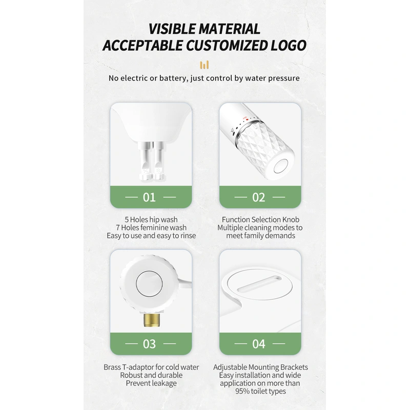 Chrome Plated Toilet Bidet Sprayer 