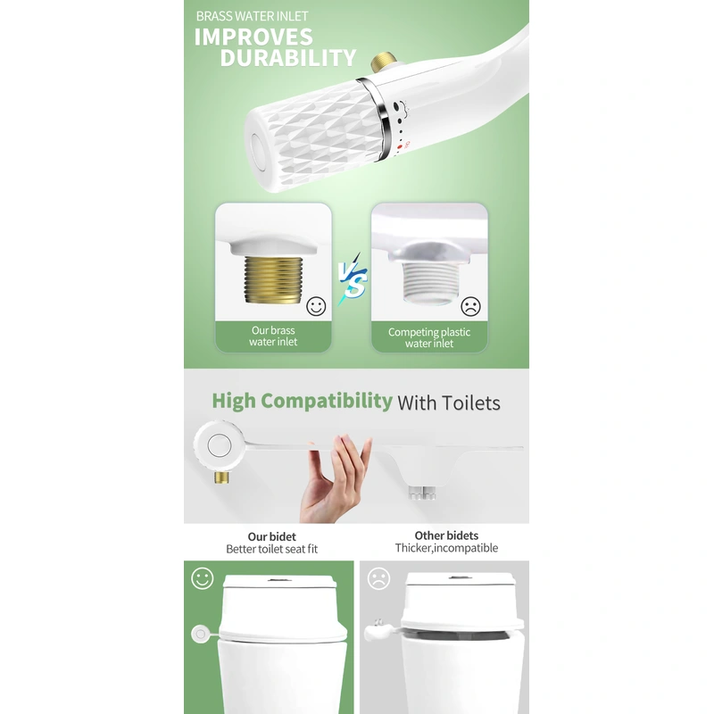 Chrome Plated Toilet Bidet Sprayer 