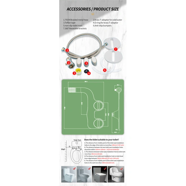 Chrome Plated Toilet Bidet Sprayer 