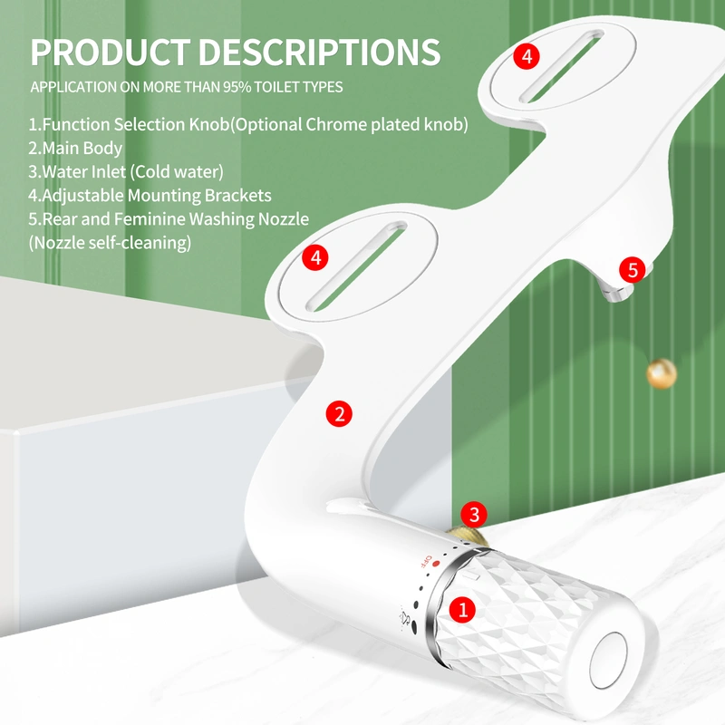 Chrome Plated Toilet Bidet Sprayer 