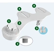Ultra Thin Self-cleaning Dual Nozzles Bidet Toilet Attachment
