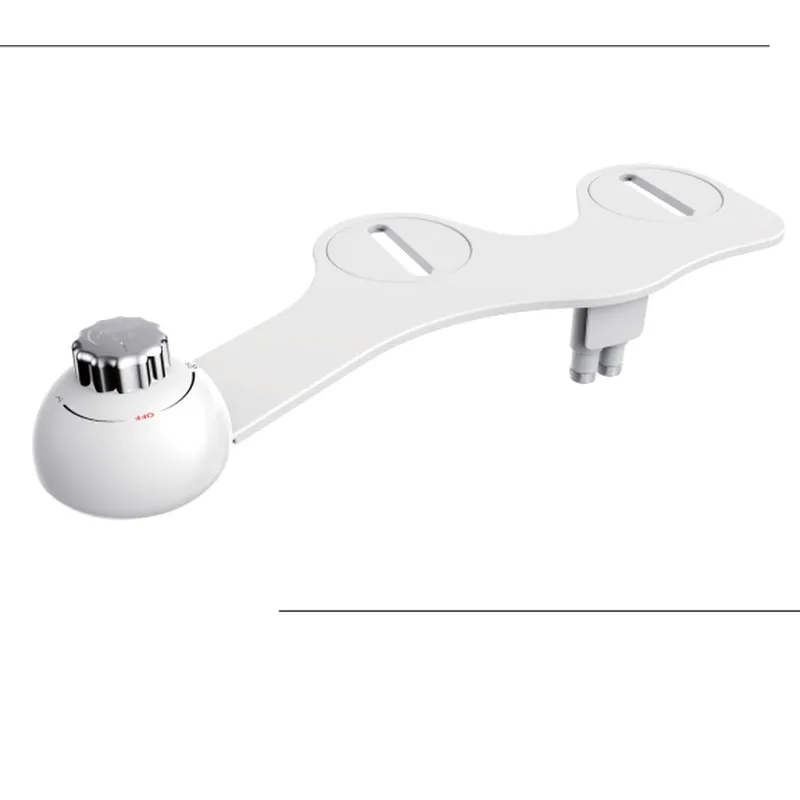  Non-electric Self Cleaning Dual Nozzle Bidet Toilet Attachment