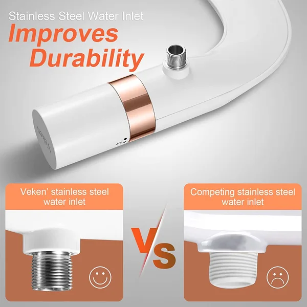 OEM/ODM Super Slim and Thin Dual Wash Nozzles Toilet Seat Attachment