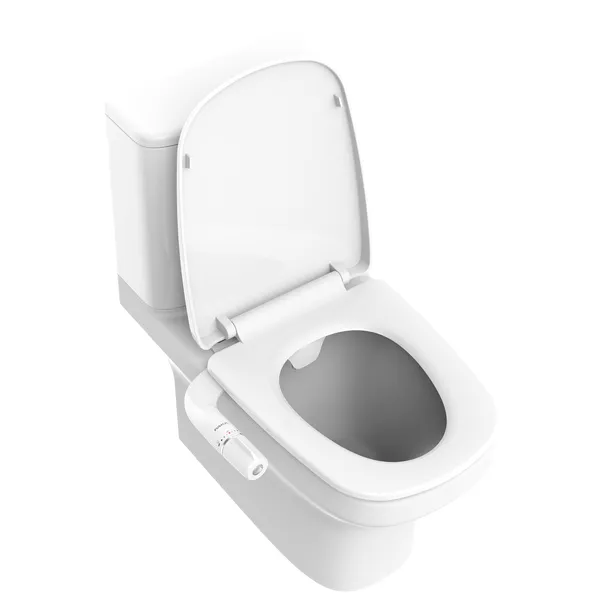 Ultra-Slim Toilet Bidet Seat with Dual Hygienic Shower Nozzles