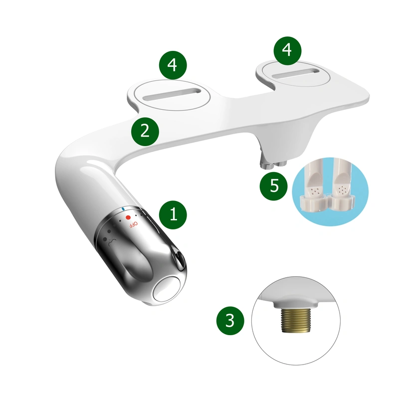  Self Cleaning Water Sprayer Bidet Toilet Seat Attachment for Personal