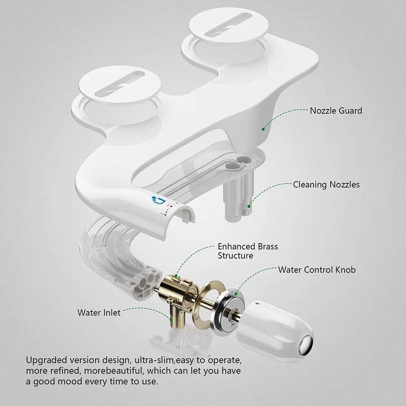  Self Cleaning Water Sprayer Bidet Toilet Seat Attachment for Personal