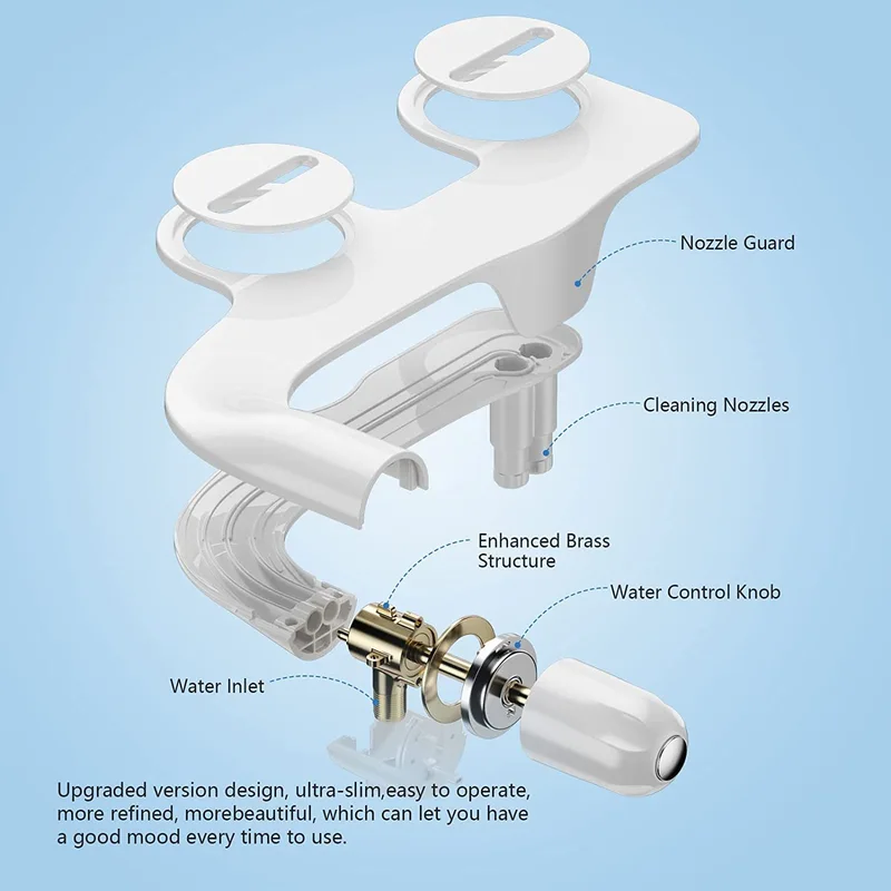  Self Cleaning Water Sprayer Bidet Toilet Seat Attachment for Personal