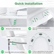  Self Cleaning Water Sprayer Bidet Toilet Seat Attachment for Personal