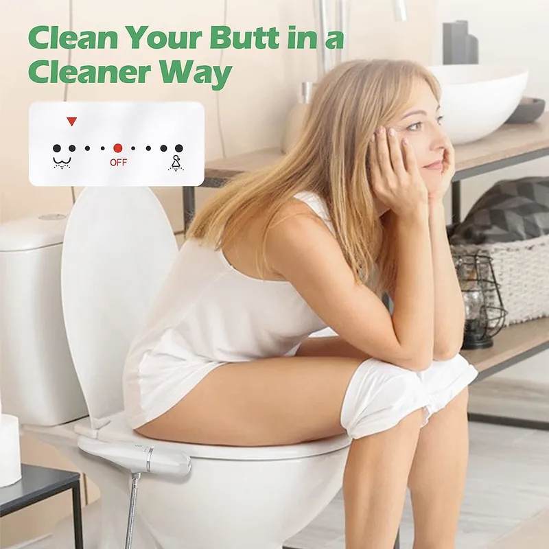  Self Cleaning Water Sprayer Bidet Toilet Seat Attachment for Personal
