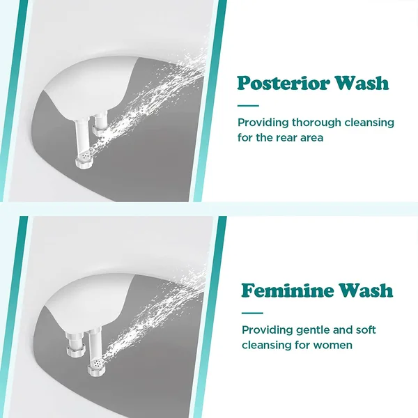  Self Cleaning Water Sprayer Bidet Toilet Seat Attachment for Personal