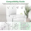  Self Cleaning Water Sprayer Bidet Toilet Seat Attachment for Personal