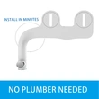 Toilet Bidet Non-Electric Mechanical Bidet Toilet Seat Attachment 