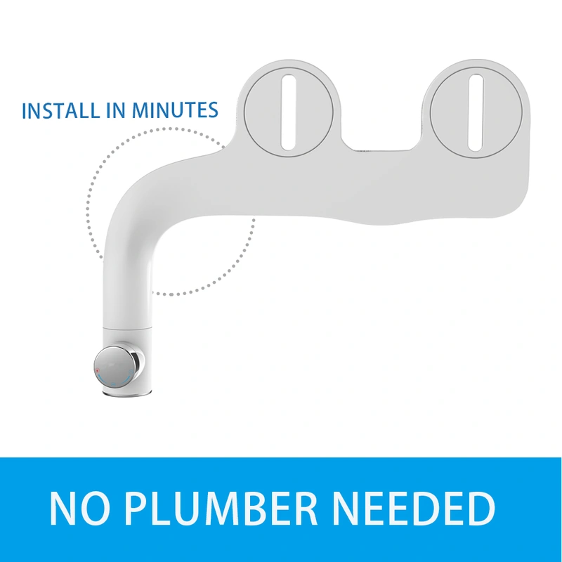 Toilet Bidet Non-Electric Mechanical Bidet Toilet Seat Attachment 