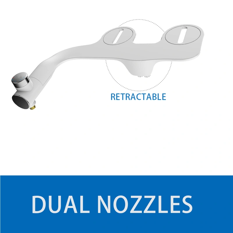 Toilet Bidet Non-Electric Mechanical Bidet Toilet Seat Attachment 