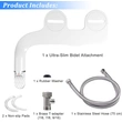 Dual Wash Nozzle Toilet Seat Attachment Non-Electric