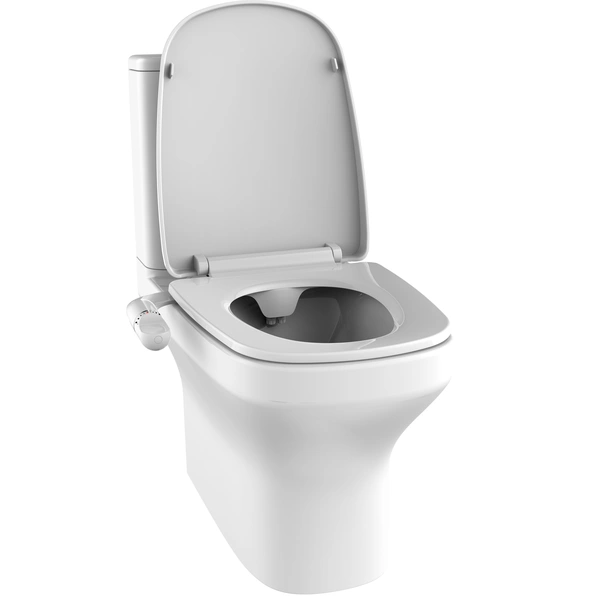 Dual Wash Nozzle Toilet Seat Attachment Non-Electric