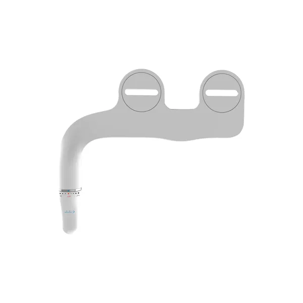 Manual Super Slim Dual Nozzles Toilet Seat Bidet Attachment