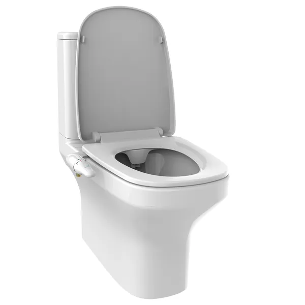 Manual Super Slim Dual Nozzles Toilet Seat Bidet Attachment
