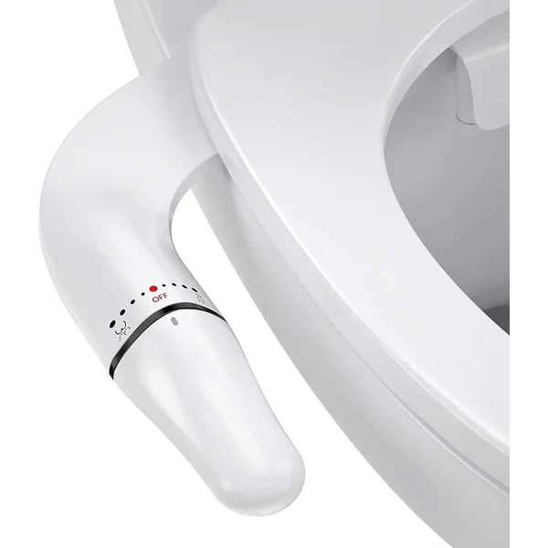 Manual Super Slim Dual Nozzles Toilet Seat Bidet Attachment