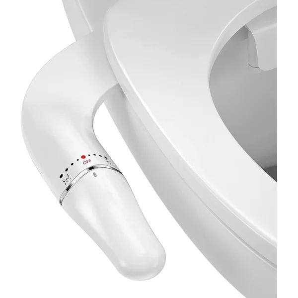 Manual Super Slim Dual Nozzles Toilet Seat Bidet Attachment