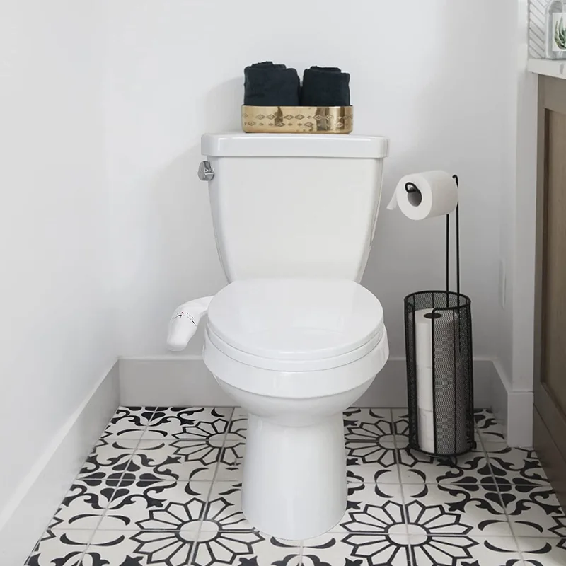 Manual Super Slim Dual Nozzles Toilet Seat Bidet Attachment