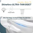 Manual Super Slim Dual Nozzles Toilet Seat Bidet Attachment