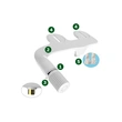 Super Slim Thin  Dual Cleaning NozzlesToilet Bidet Attachment