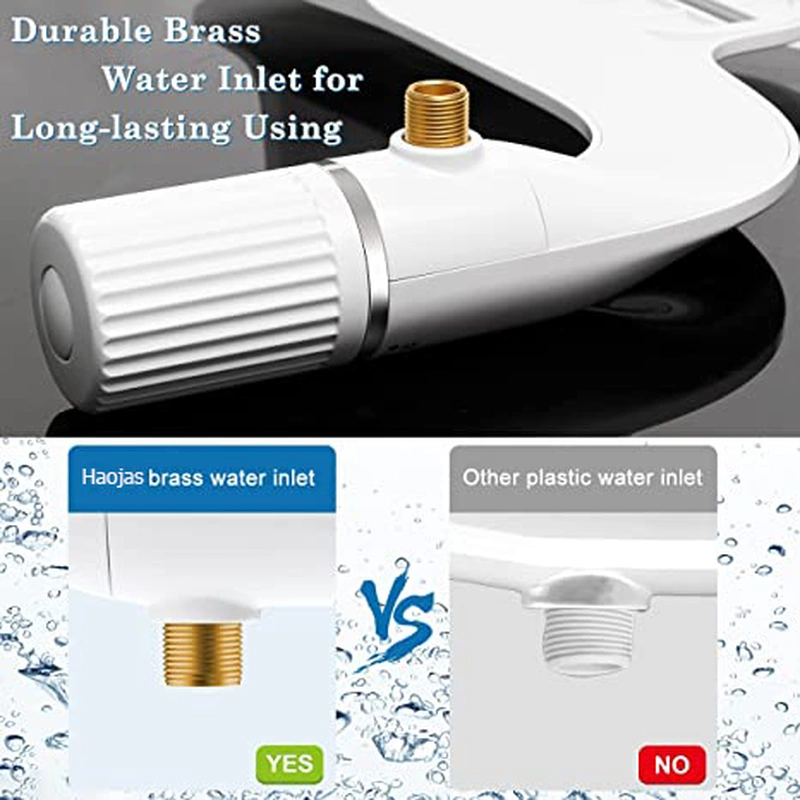 Super Slim Thin  Dual Cleaning NozzlesToilet Bidet Attachment