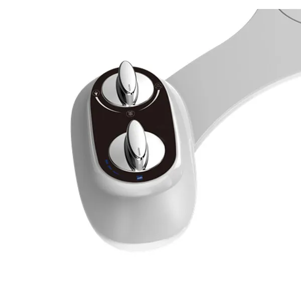 Cold Water Toilet Bidet Attachment with Dual Self-Cleaning Nozzles