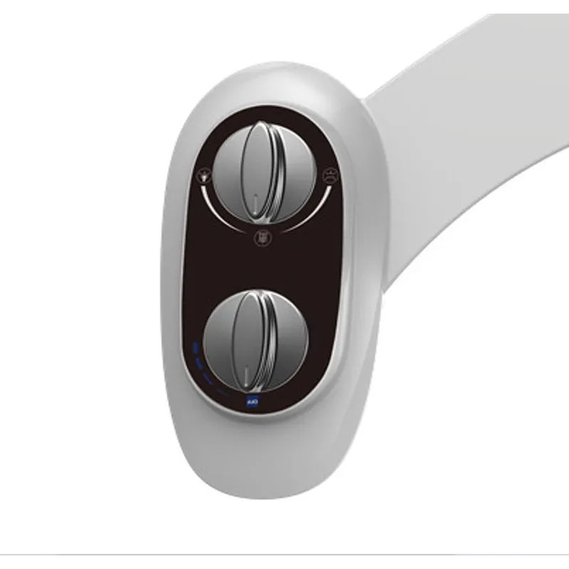 Cold Water Toilet Bidet Attachment with Dual Self-Cleaning Nozzles