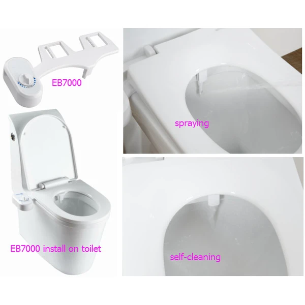 Ultra-Thin ABS Bidet Attachment Floor-Mounted Non-Electric Toilet