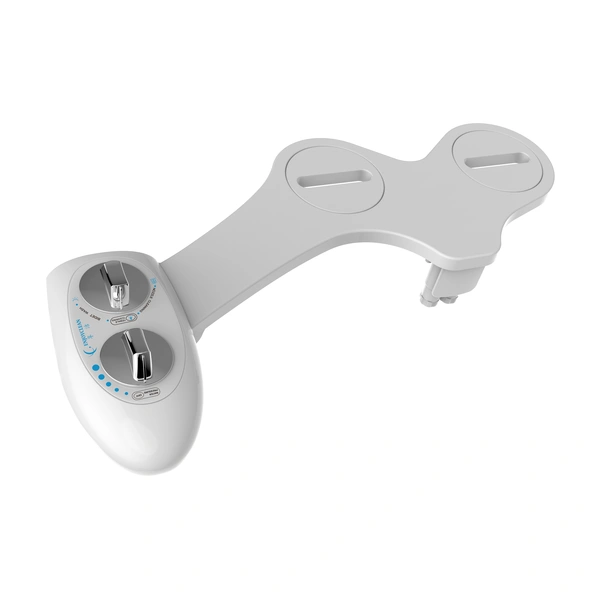 HaoEhhl OEM/ODM Bidet Toilet Attachment in White with Dual Nozzle,