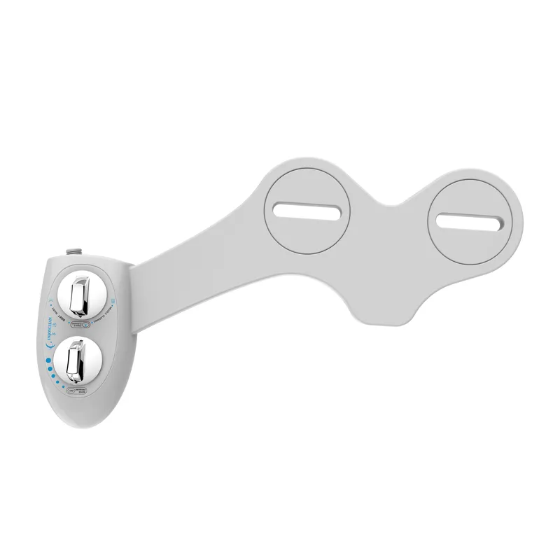 HaoEhhl OEM/ODM Bidet Toilet Attachment in White with Dual Nozzle,