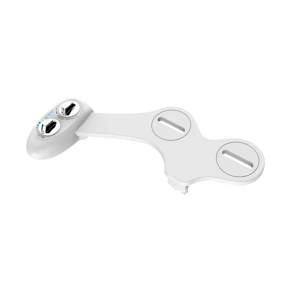 HaoEhhl OEM/ODM Bidet Toilet Attachment in White with Dual Nozzle,