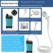 Outdoor Portable Rechargeable  Camping Shower Pump USB Shower