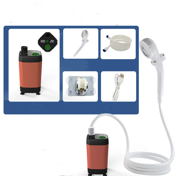 Outdoor Portable Rechargeable  Camping Shower Pump USB Shower