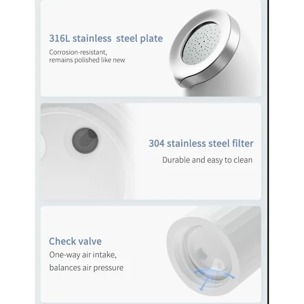 Modern Portable Bidet Set ABS Electric  Easy to Use Travel-Friendly