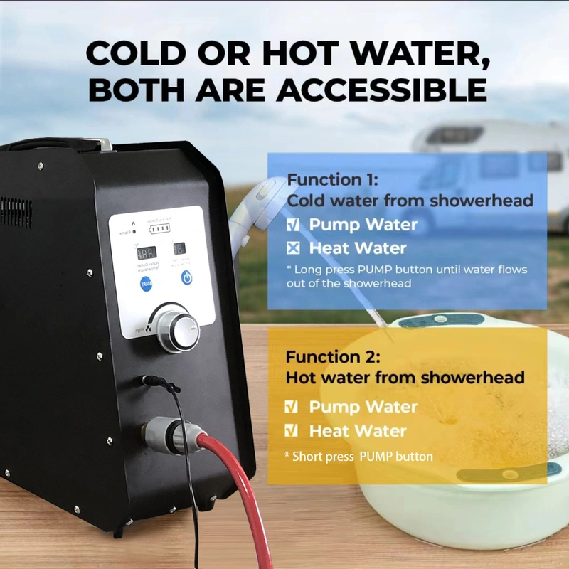 Portable Intelligent 4500MAH Electric Shower Pump 