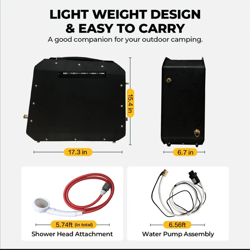 Portable Intelligent 4500MAH Electric Shower Pump 