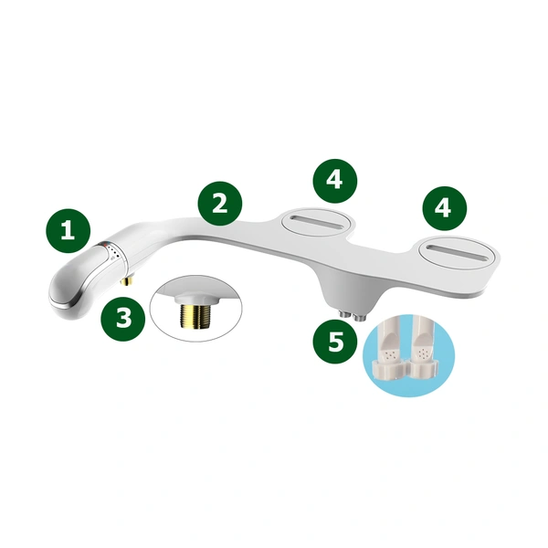 OEM ODM Home Bidet Self-Cleaning Retractable Nozzle Non-Electric