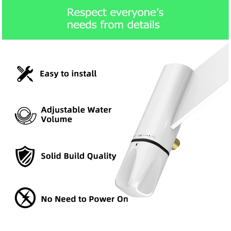 Dual Nozzle ABS Toilet Bidet for Bathroom 