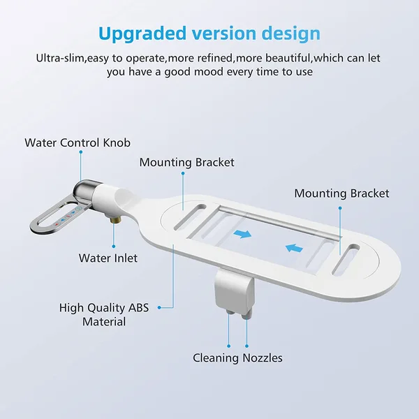 Dual Nozzles Bidet Toilet Attachment 