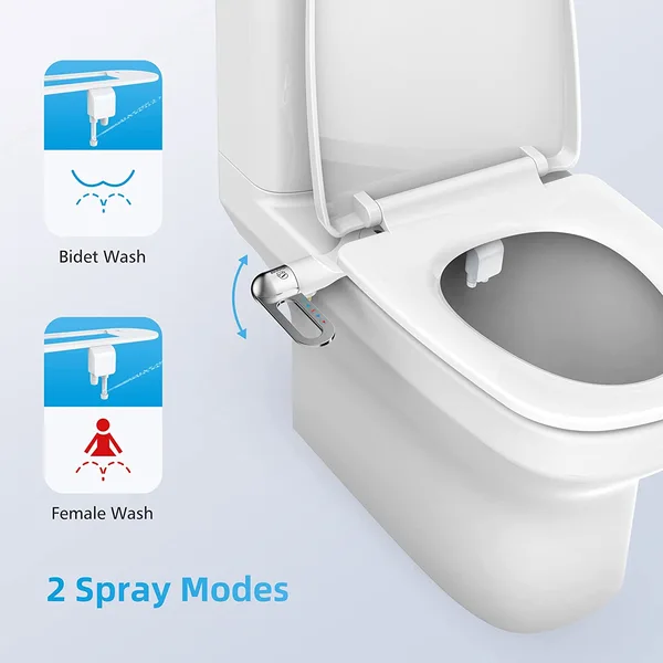 Dual Nozzles Bidet Toilet Attachment 
