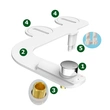  Super Thin Self-cleaning Cold Water Bidet Attachment 