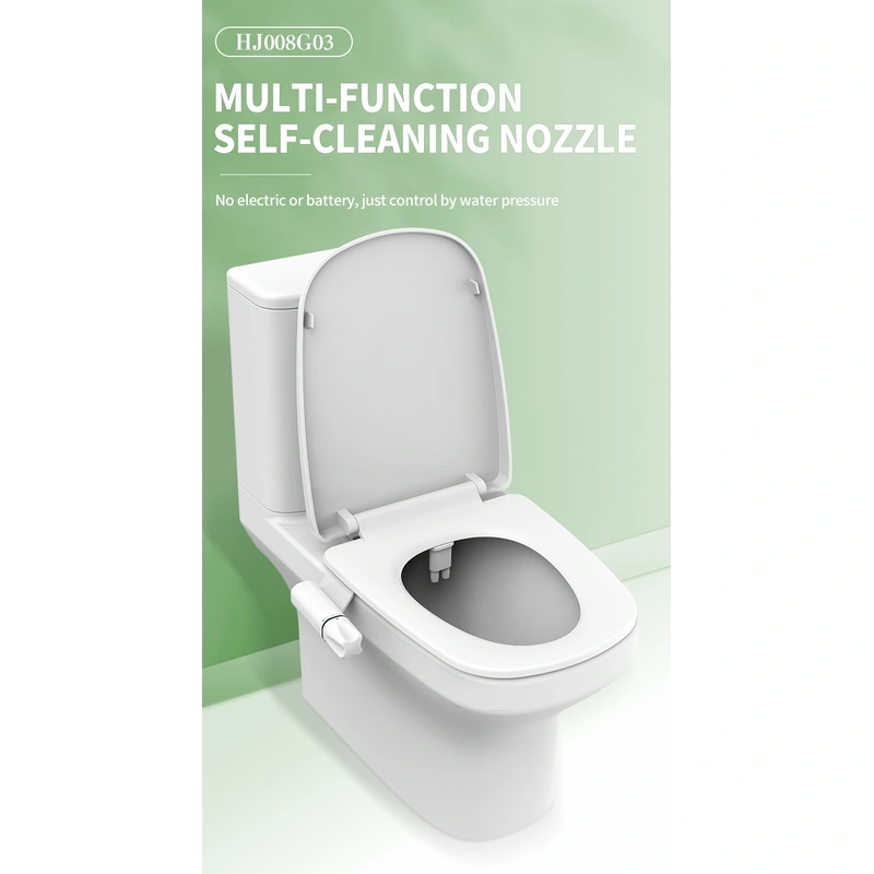  Non Mechanical Retractable Nozzle Cold Bidet Attachment for Toilet
